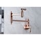 Kingston Brass KS310BALAC Heirloom Wall Mount Pot Filler Kitchen Faucet, Copper KS310BALAC - alternate 7